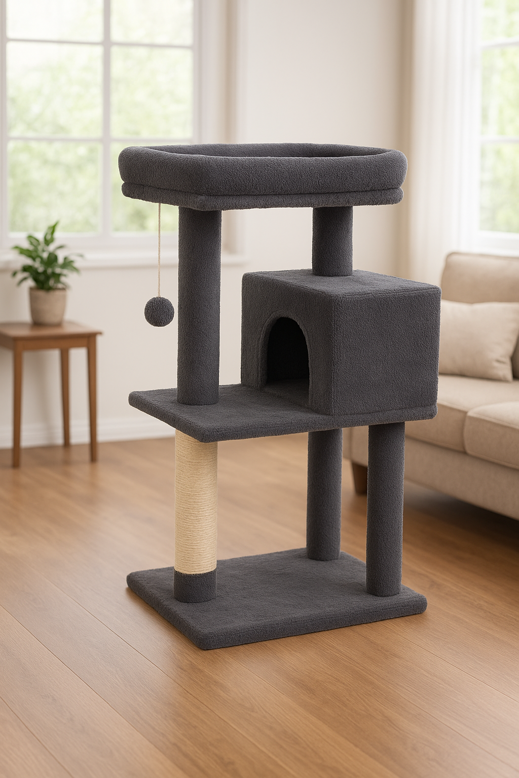 Extra Spacious Cat Tower for Large Cats 🐱 | Climbing, Scratching & Relaxing