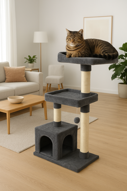 Extra Spacious Cat Tower for Large Cats 🐱 | Climbing, Scratching & Relaxing